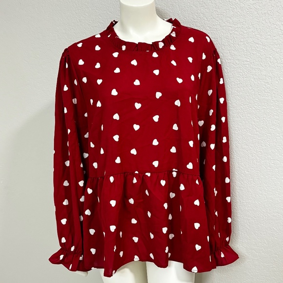 NWT Kara And Kate Peplum Blouse - Picture 1 of 12